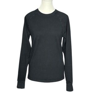 Everlane Womens Black Long‎ Sleeve Raglan Cotton T-Shirt Womens XS